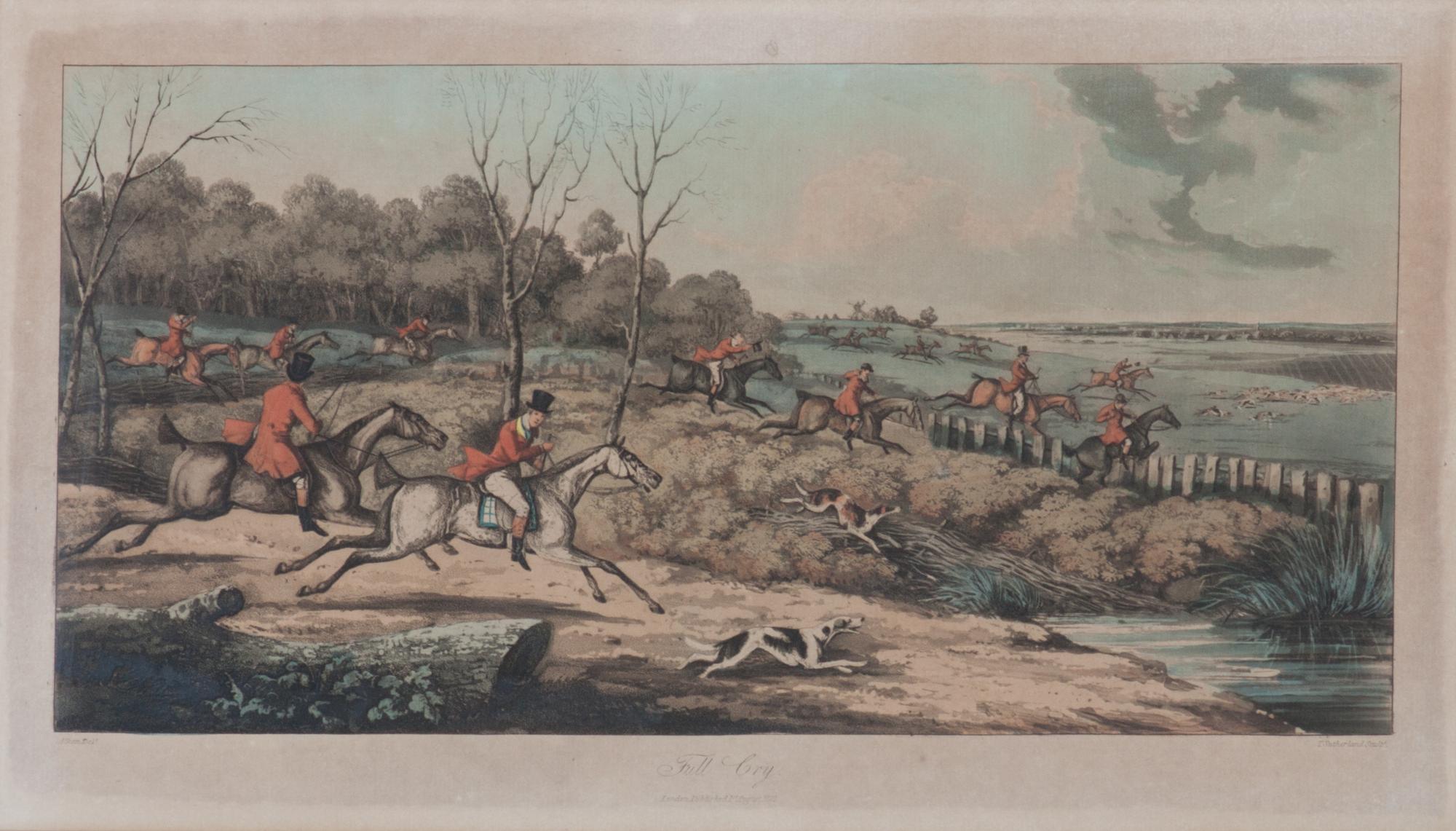 Four Handcolored Engravings by T. Sutherland Each: 10 x 17 5/8 inches. — AFTER HENRY ALKEN (BRITISH, 1785-1851)