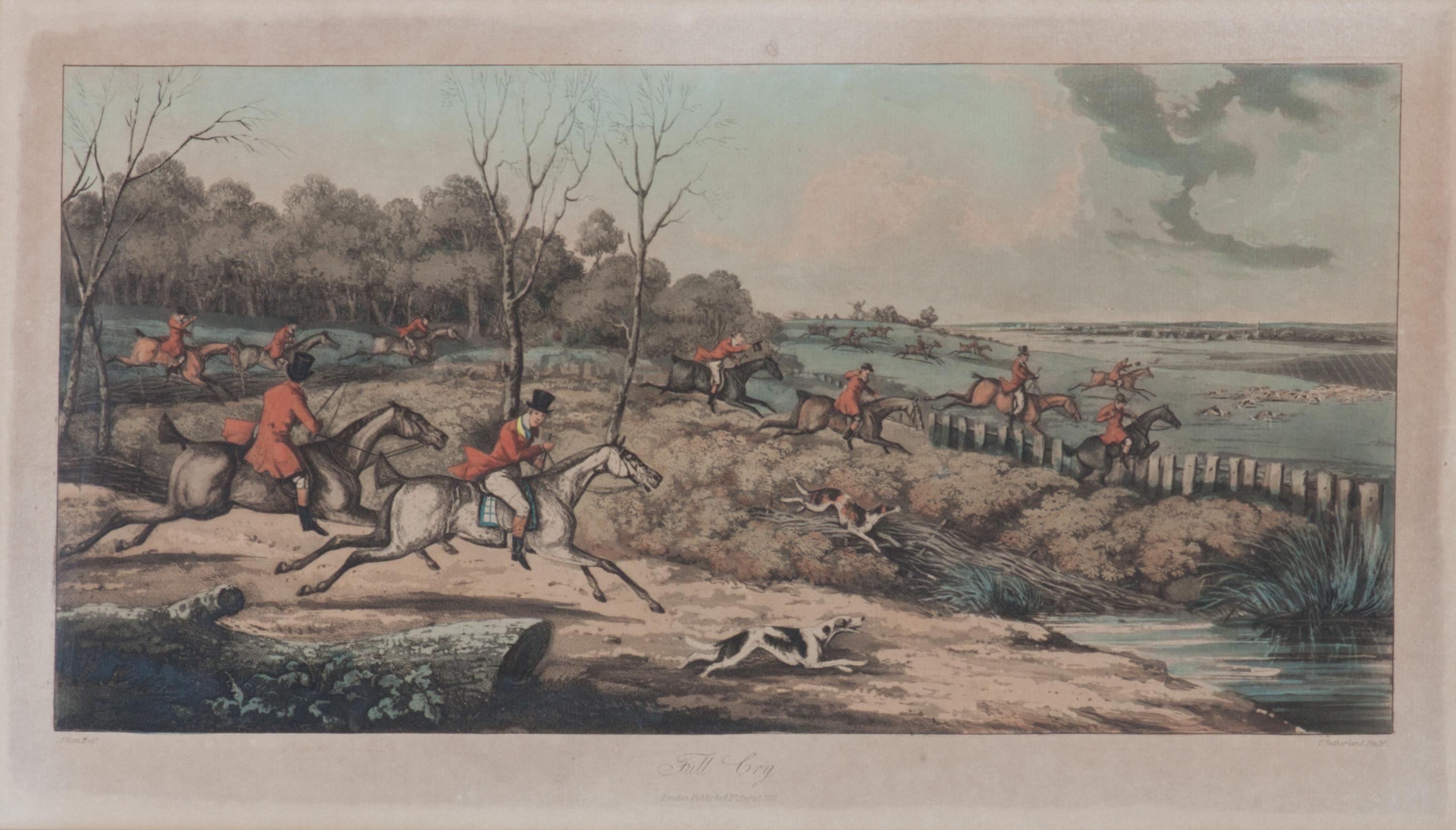 Four Handcolored Engravings by T. Sutherland Each: 10 x 17 5/8 inches. — AFTER HENRY ALKEN (BRITISH, 1785-1851)