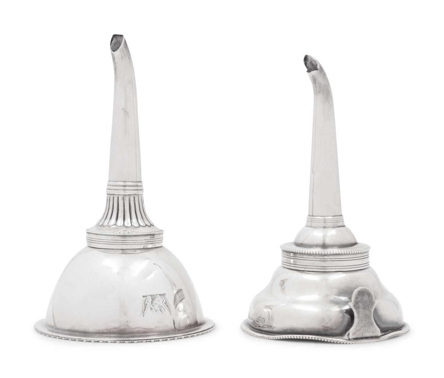 A George III Silver Wine Funnel