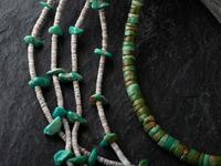 Pueblo Rolled Turquoise Necklace and Joclas