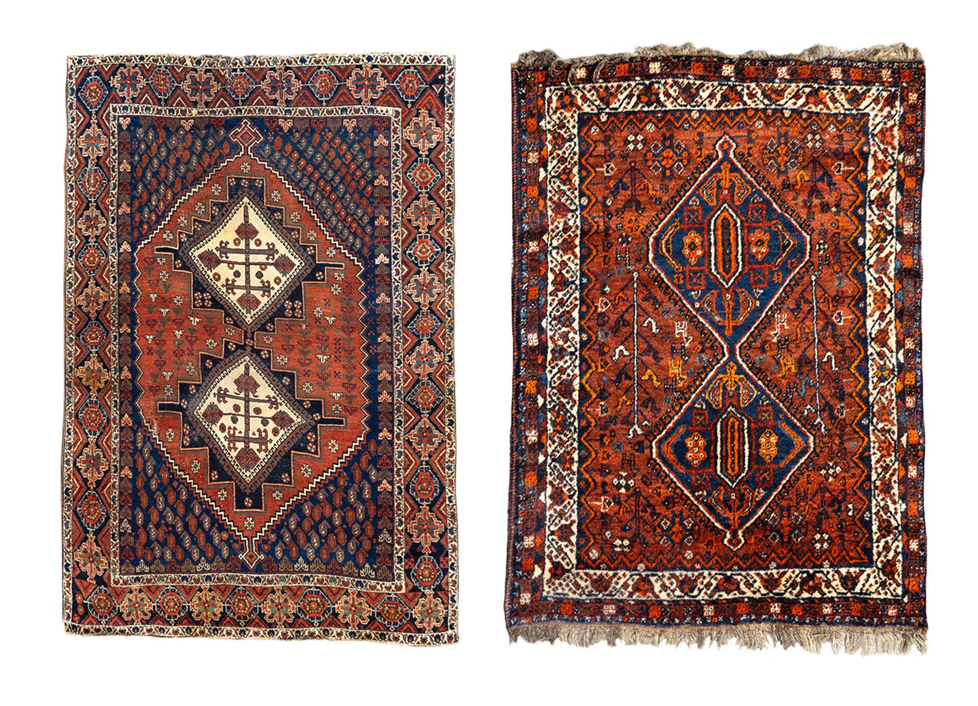 Two Afshar Wool Rugs
