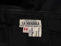 La Mendola, Black Cut Velvet Dress