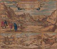 Two Period Maps by Joris (Georg) Hoefnagel (Flemish, 1542-1601)