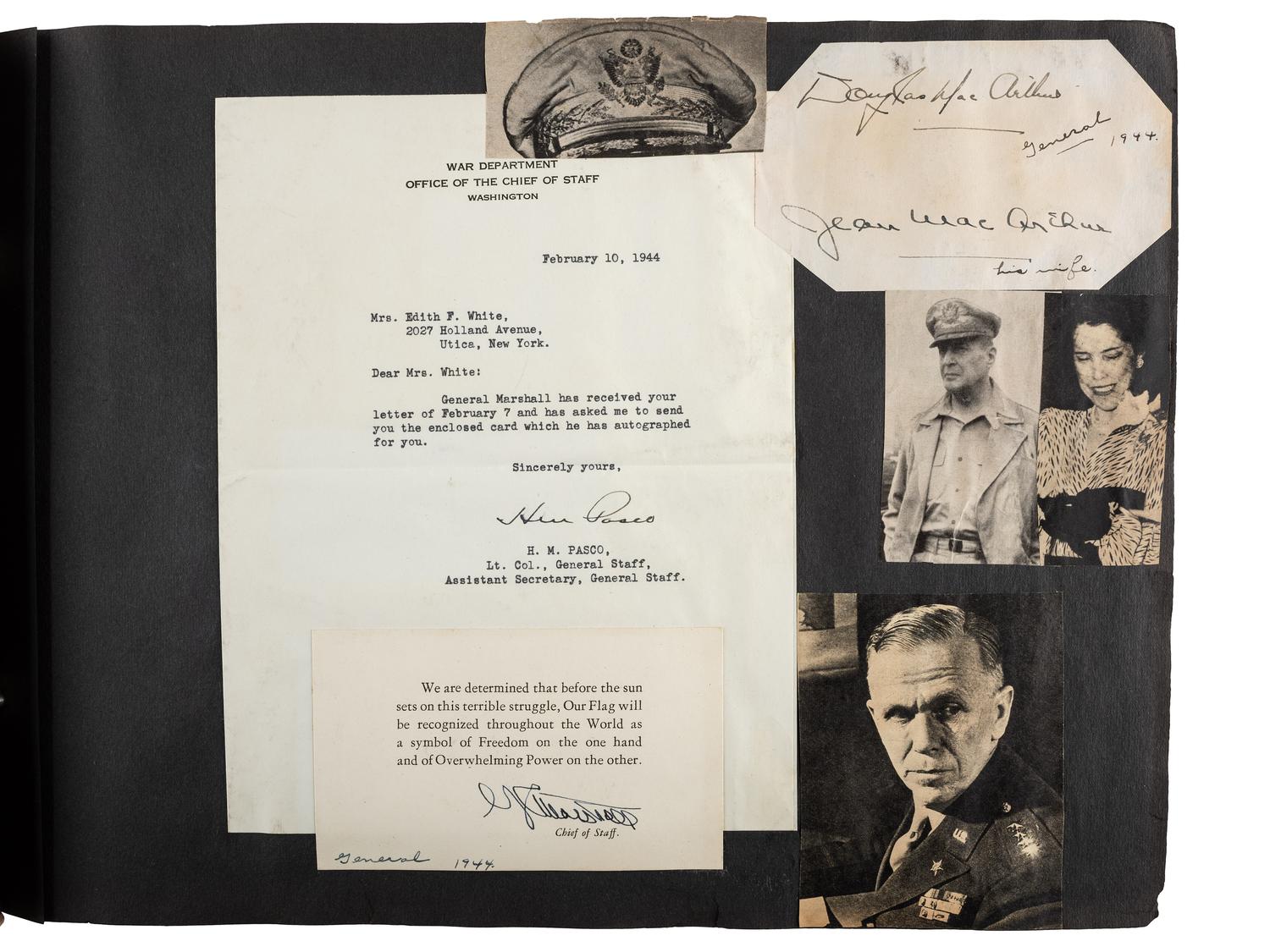 [AUTOGRAPHS]. Autograph album containing over 200 signatures from a diverse array of 19th-20th century figures.