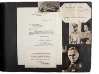 [AUTOGRAPHS]. Autograph album containing over 200 signatures from a diverse array of 19th-20th century figures.