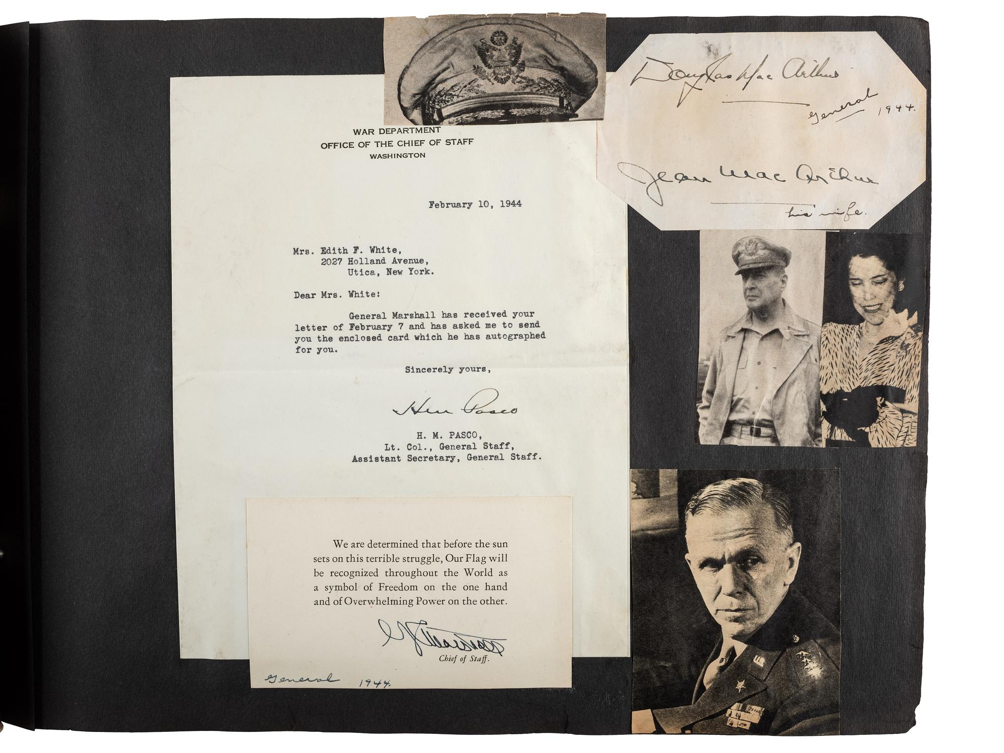 [AUTOGRAPHS]. Autograph album containing over 200 signatures from a diverse array of 19th-20th century figures.
