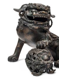Three Chinese Bronze Figures of Animals