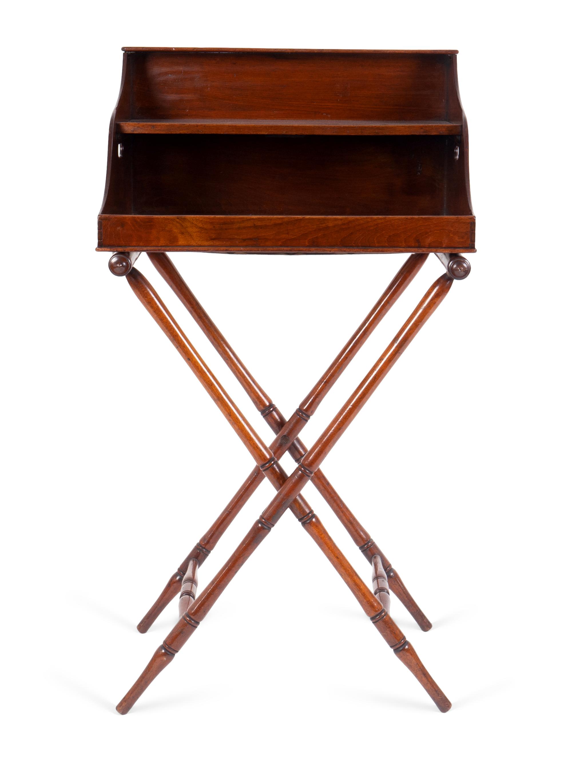 An English Mahogany Butler's Stand — 19TH CENTURY