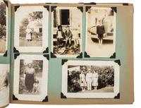 [EARLY PHOTOGRAPHY]. Album recording the early life of Juanita Thompson, an African American woman who grew up in Jamaica, NY, incl. images of her integrated neighborhood and summer camp. Ca 1920s-1950s.