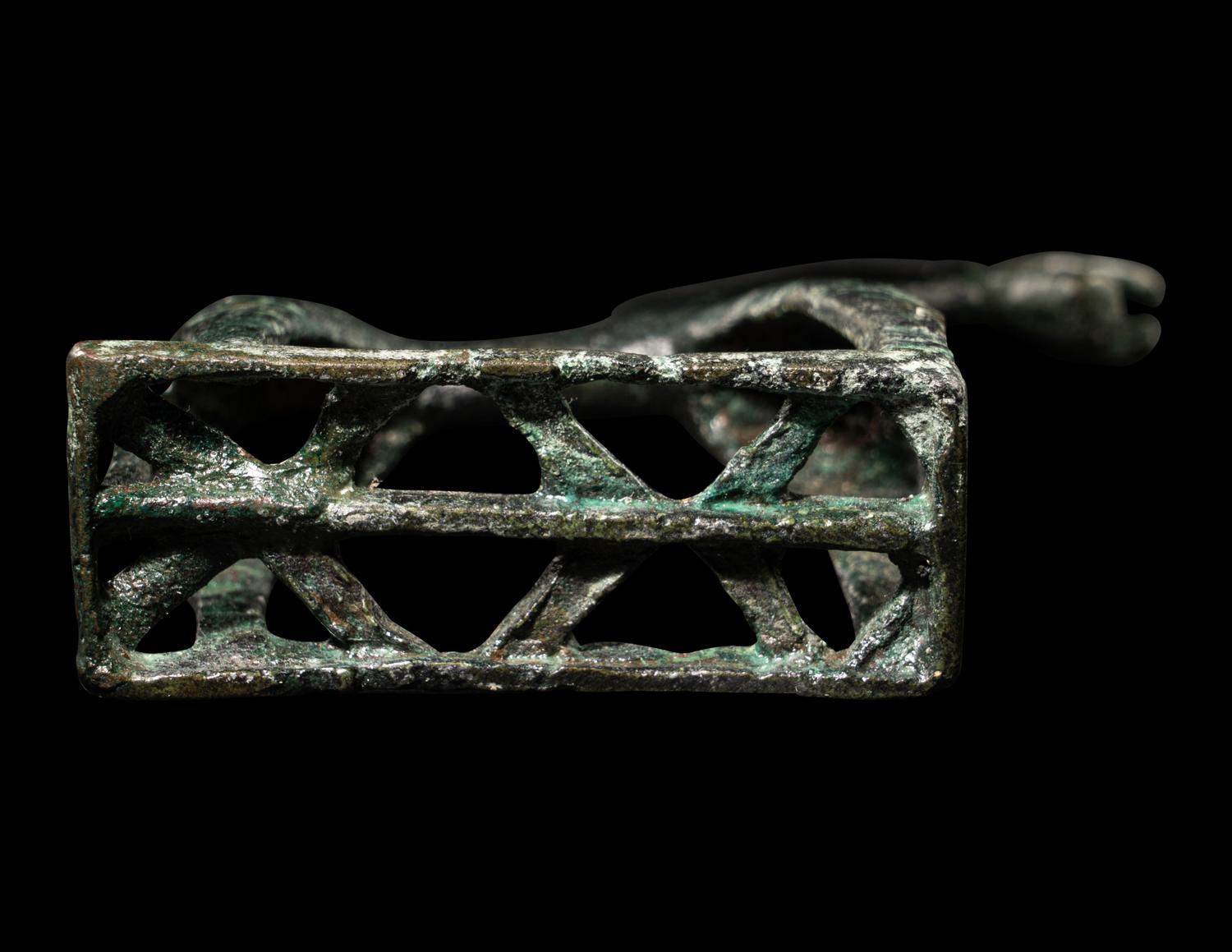 A Geometric Bronze Horse