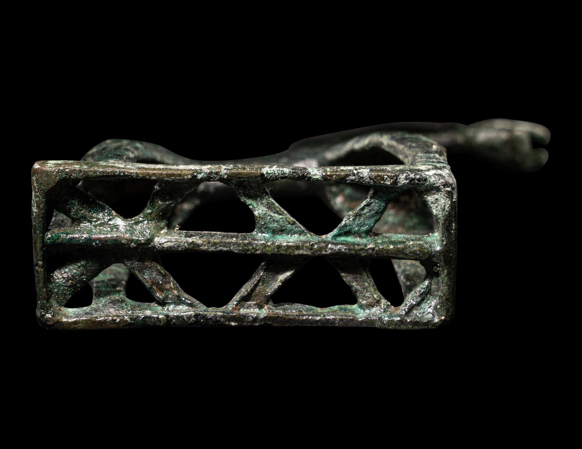 A Geometric Bronze Horse