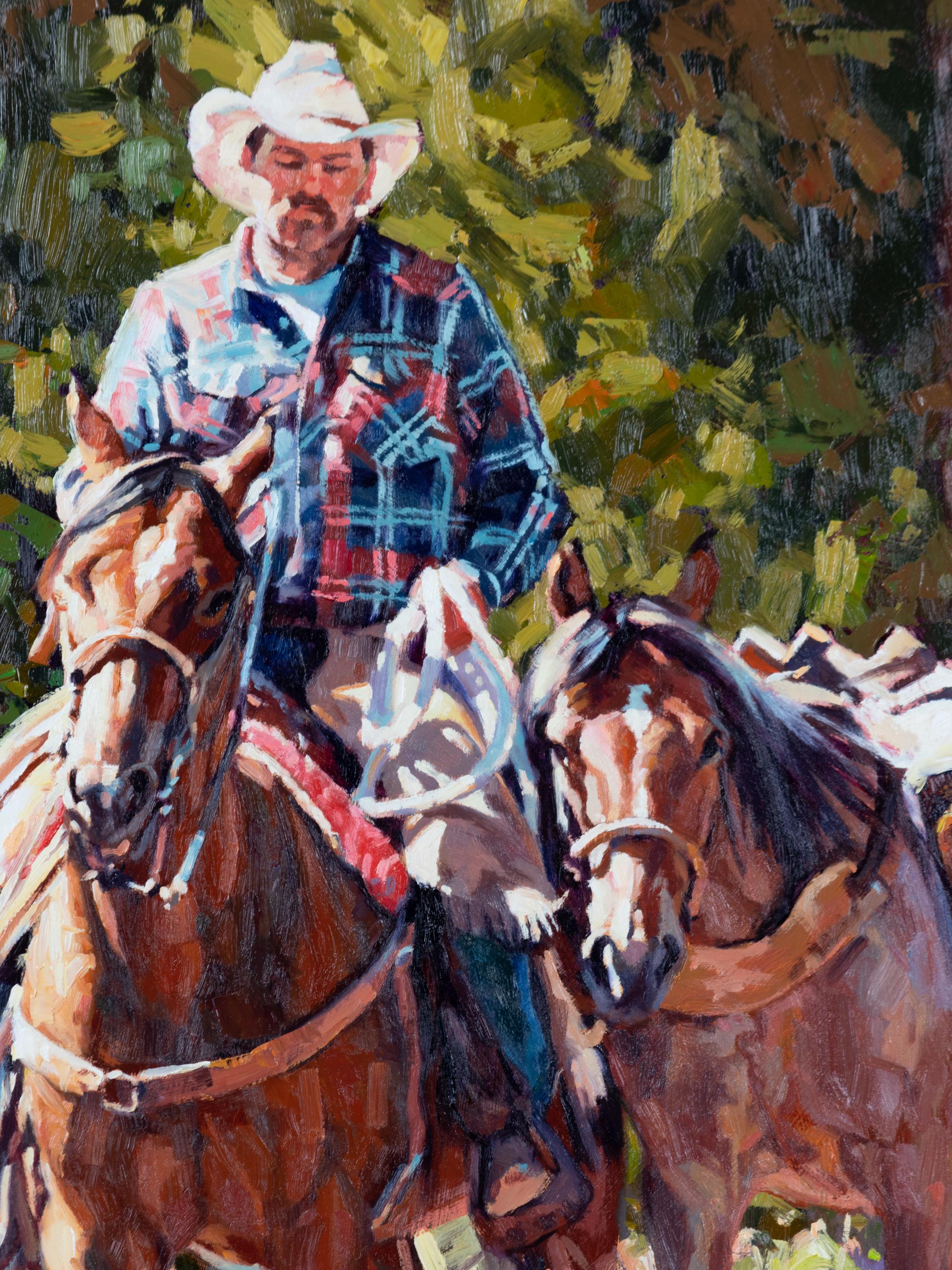 Cowboy on Horseback