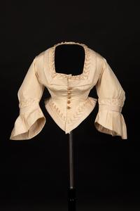 Two Silk Evening Bodices, 1870s
