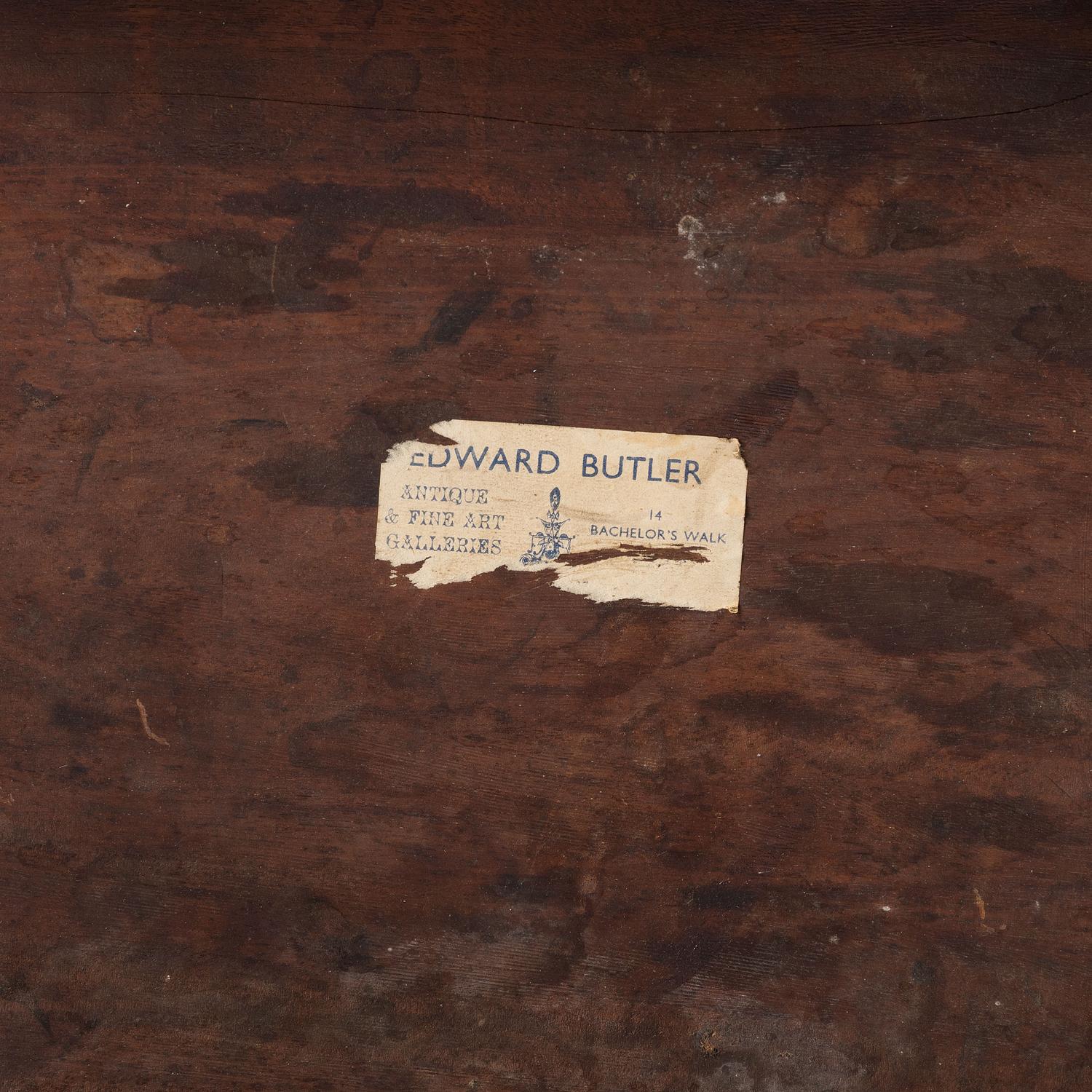 An Irish George III Carved Mahogany Dished Top Tea Table
