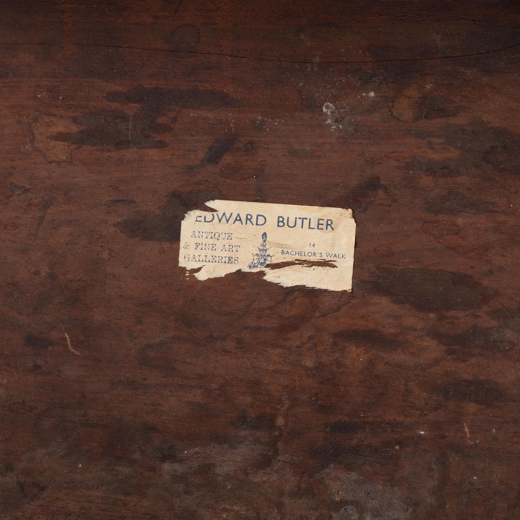 An Irish George III Carved Mahogany Dished Top Tea Table