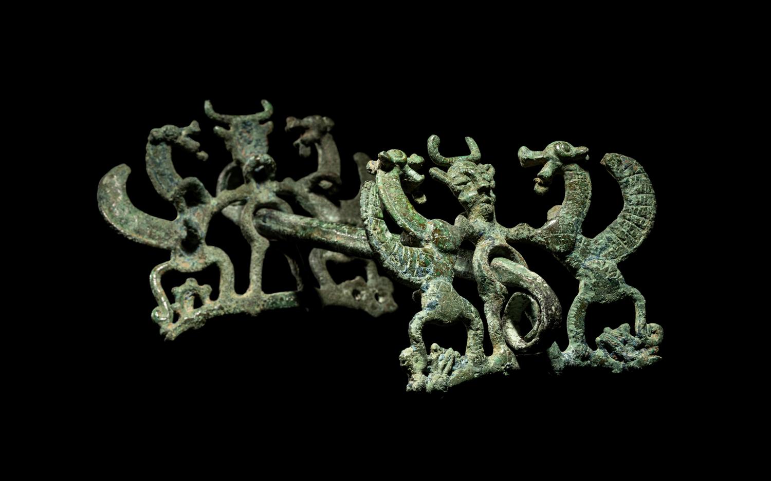 A Luristan Bronze Horse Bit with The Master of the Animals
