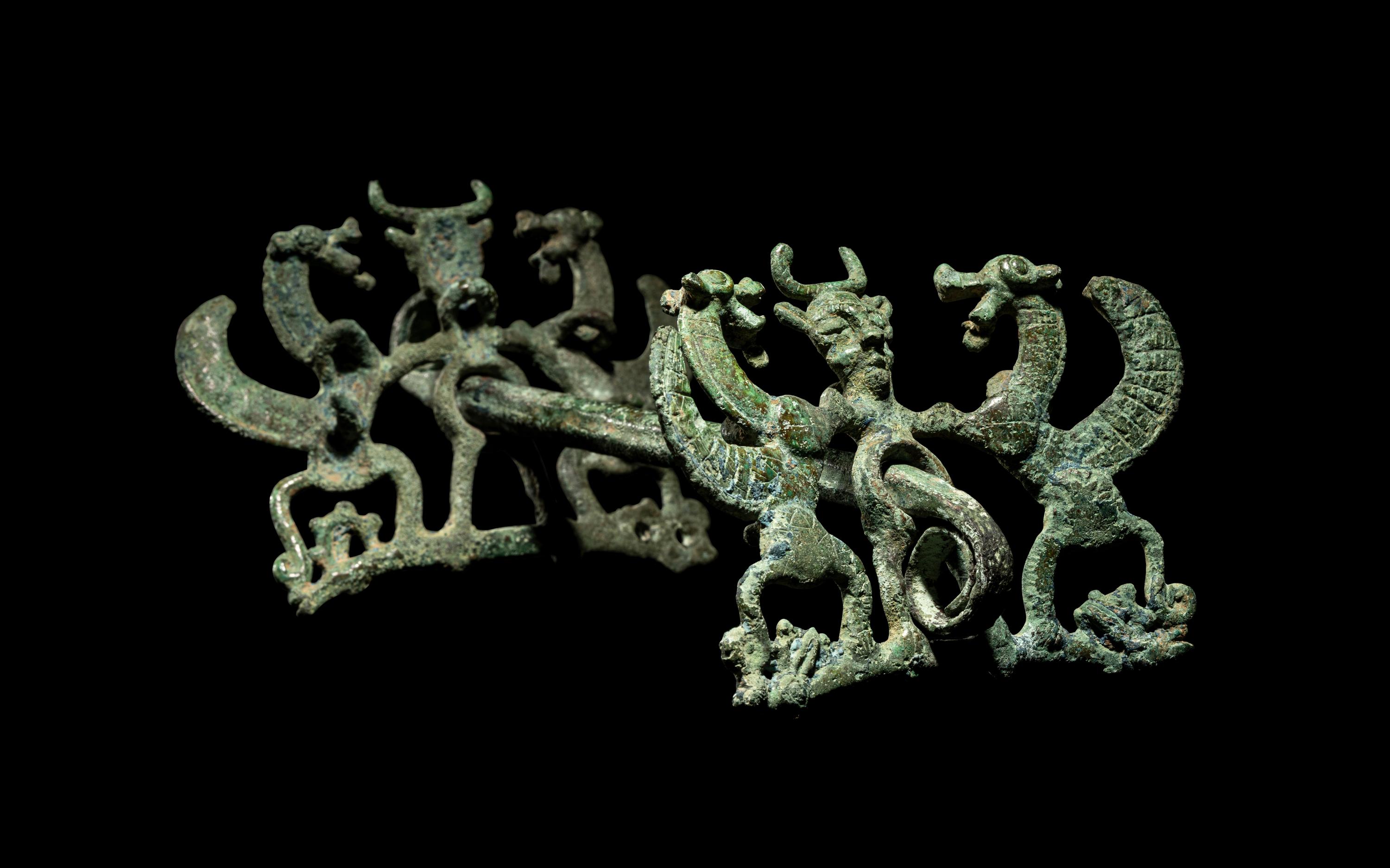 A Luristan Bronze Horse Bit with The Master of the Animals