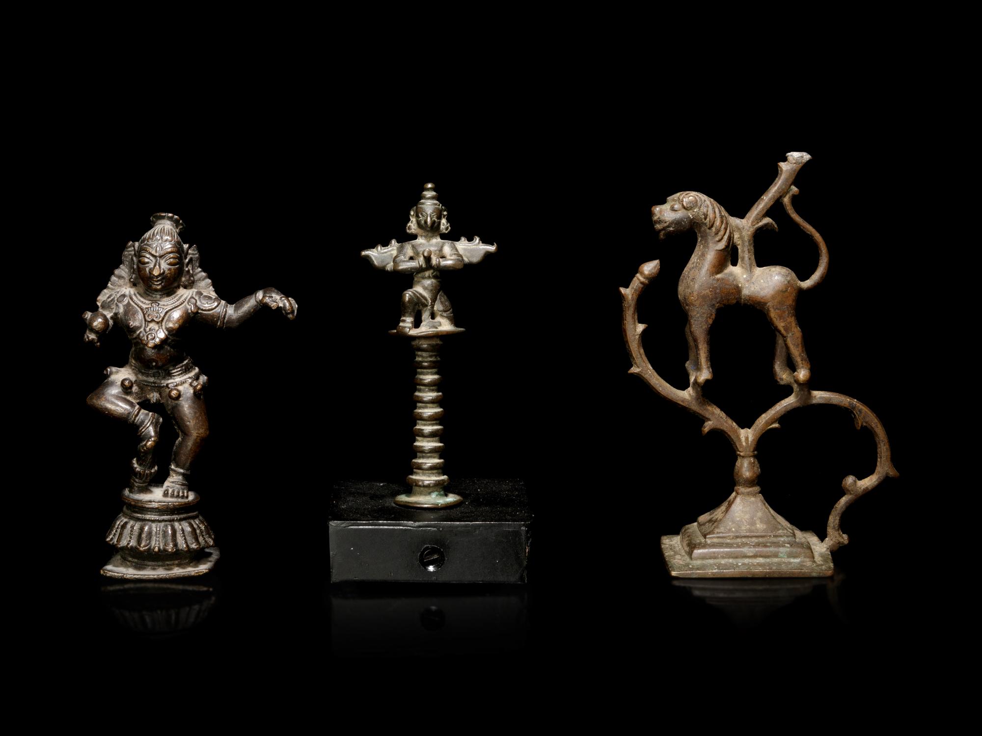 Three Indian Bronze Figures