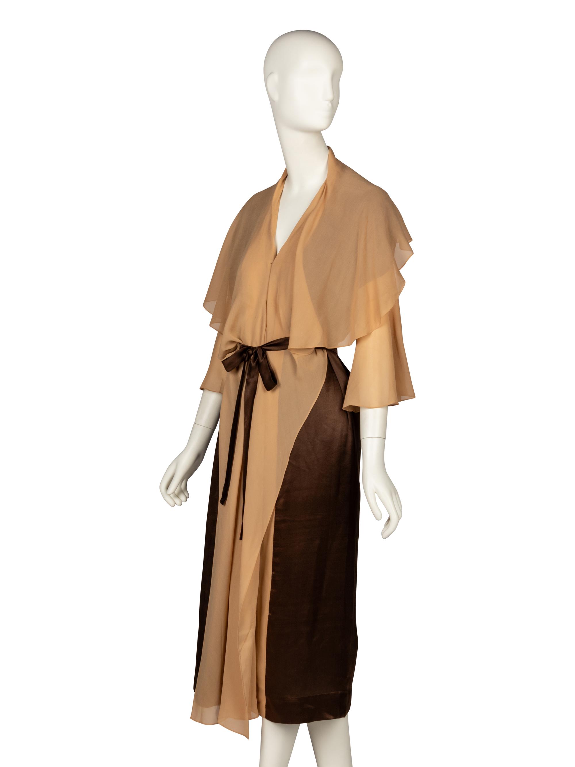 Madeleine Vionnet, Brown Silk Chemise, 1924