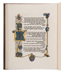 SANGORSKI, Alberto, calligrapher and illuminator. -- KEATS, John (1795-1821). "La Belle Dame sans Merci" -- "Ode on a Grecian Urn" -- "Ode to Psyche." London, 1928.