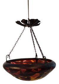A Daum Cameo Glass Chandelier Height 8 x diameter 16 1/2 inches. — 20TH CENTURY