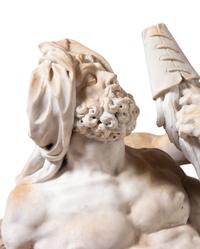 An Italian Carved Marble Figural Group