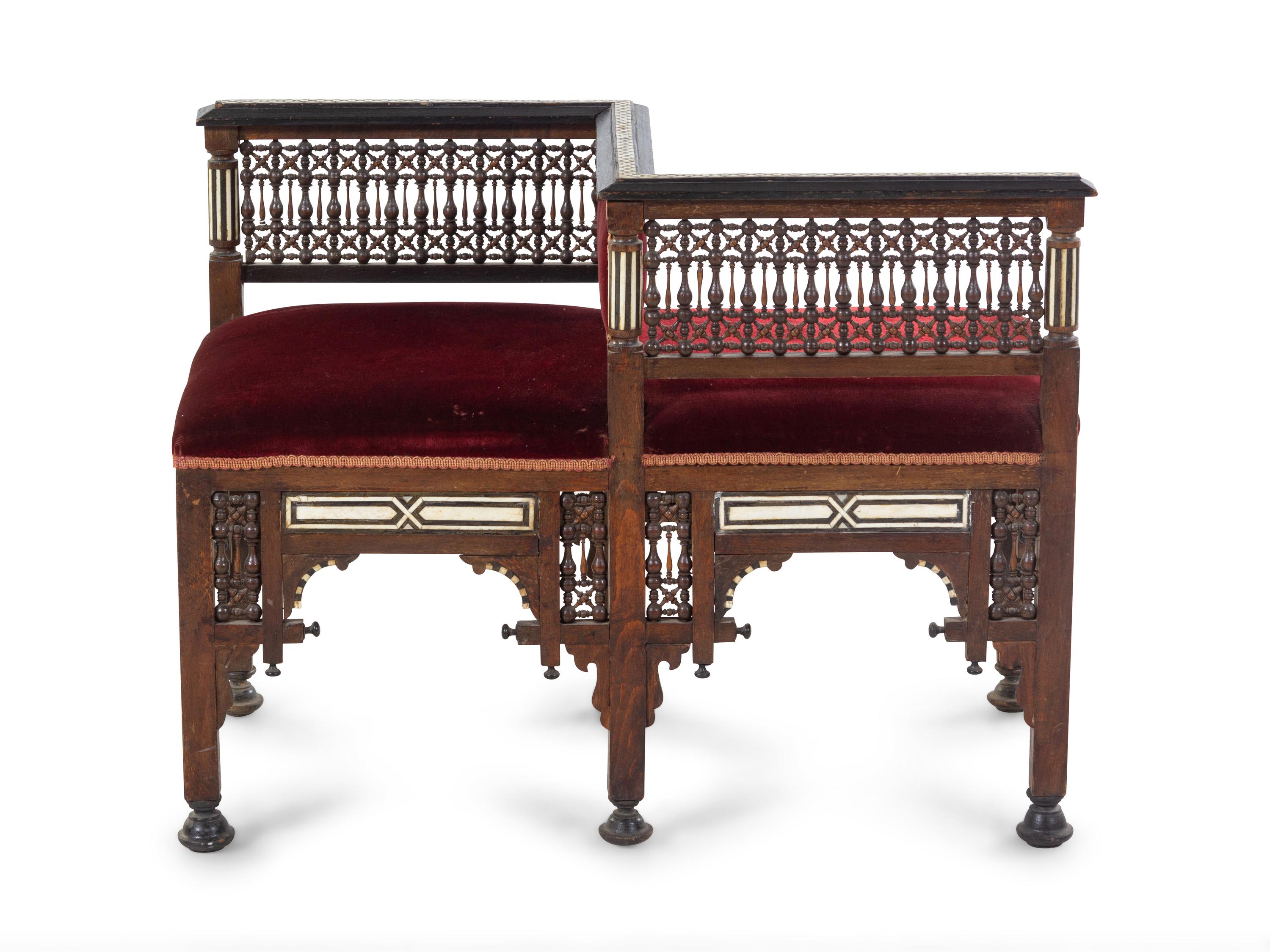 A Moorish Carved Tete-a-Tete