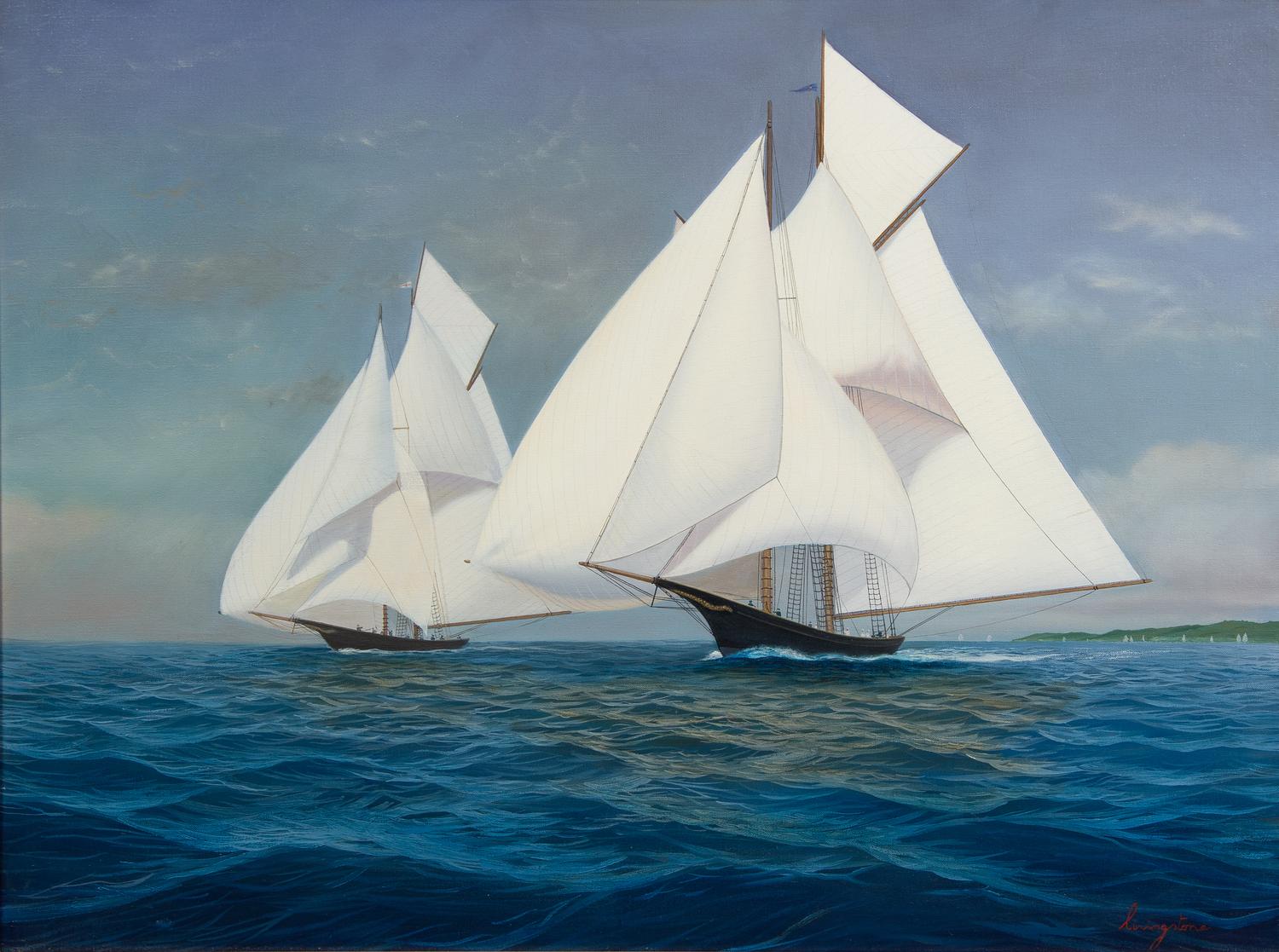 Patrick David Livingstone, (Irish, b. 1956), Racing the Wind