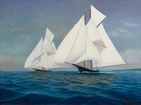 Patrick David Livingstone, (Irish, b. 1956), Racing the Wind