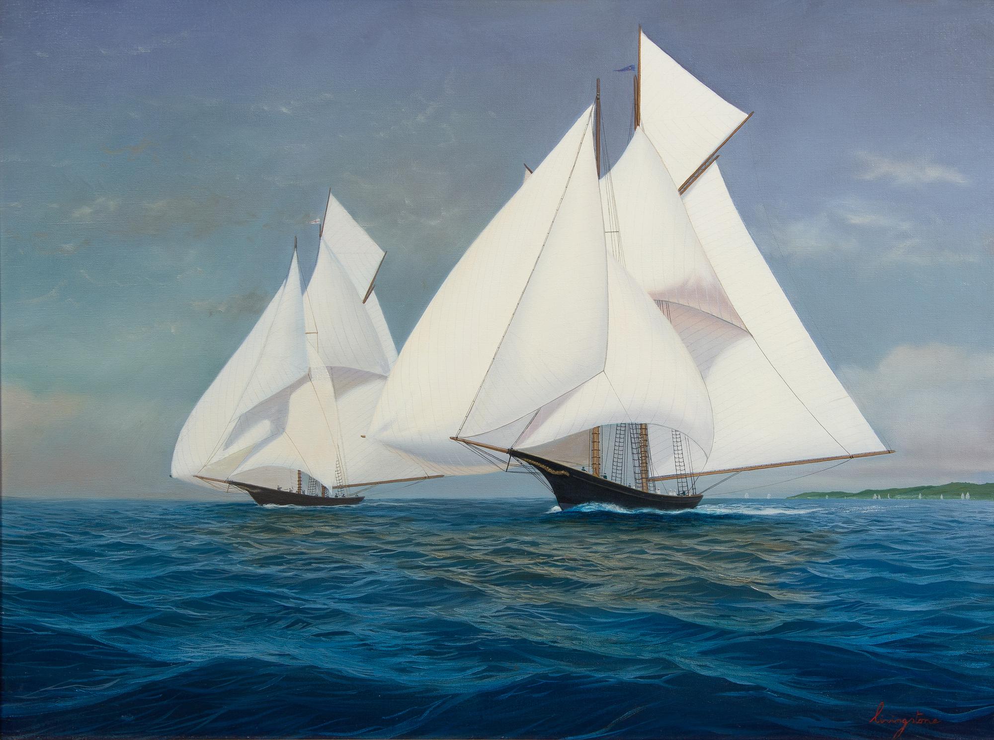 Patrick David Livingstone, (Irish, b. 1956), Racing the Wind