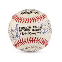 A 1985 Cincinnati Reds Team Signed Autograph Baseball