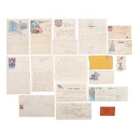 [CIVIL WAR]. A group of Civil War letters and ephemera representing multiple soldiers, a war-date governor, and including Andersonville POW letter from Private Samuel W. Armington (1837-1913), Co. D, Massachusetts 15th Infantry.