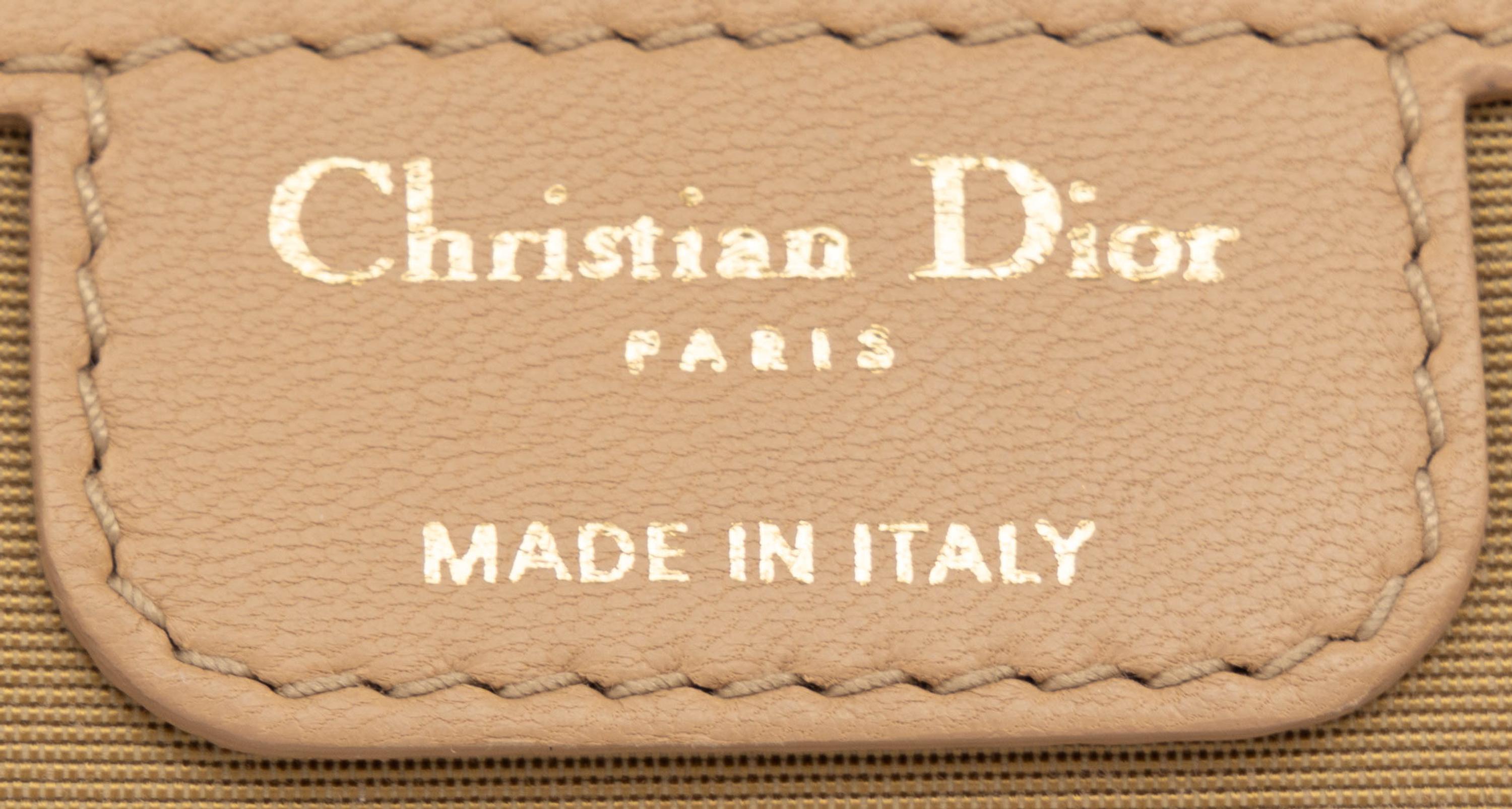 Christian Dior, New Lock Flap Bag in Tan Lambskin Leather