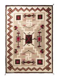 Navajo Storm Pattern Roomsize Weaving / Rug