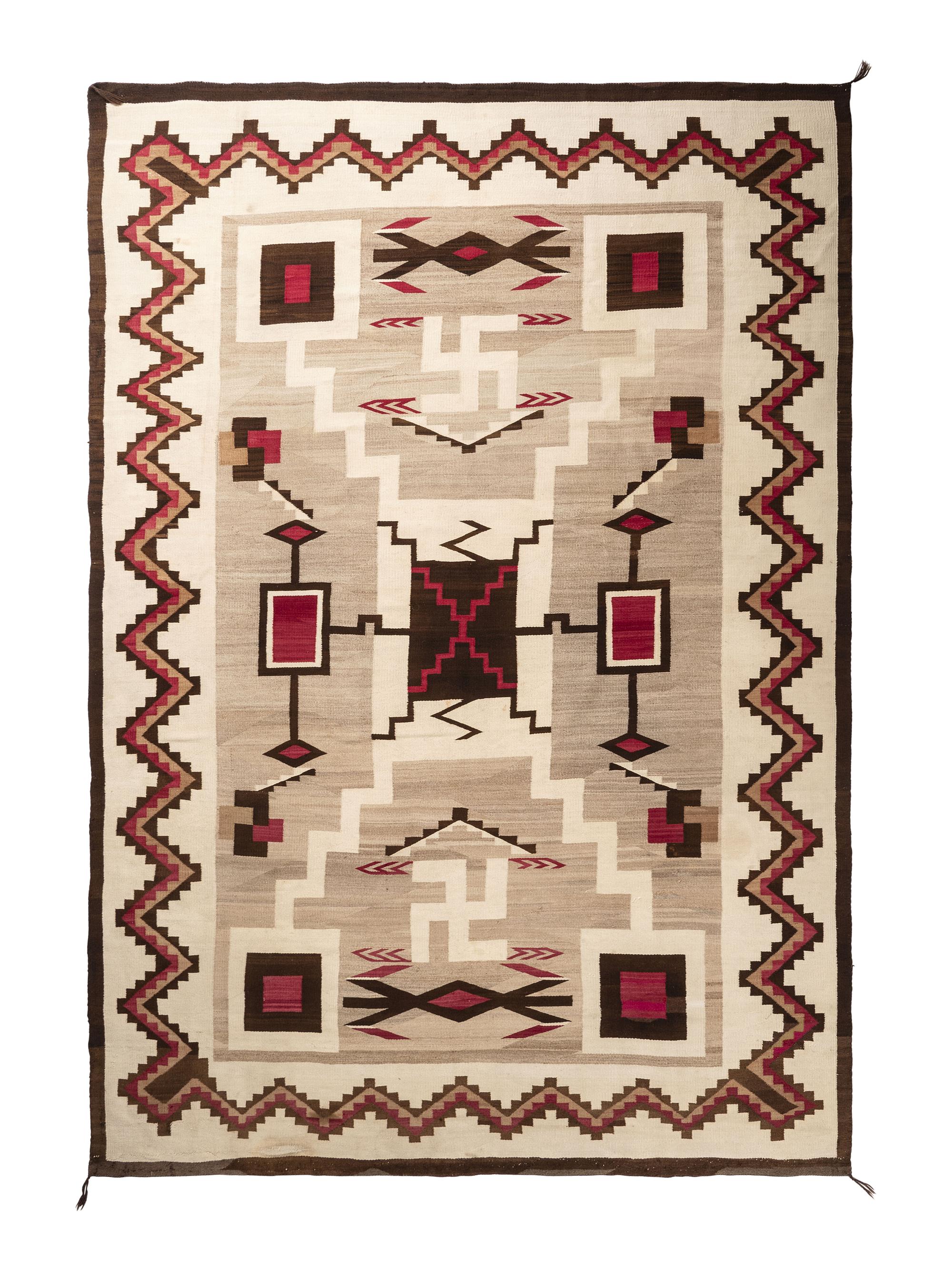 Navajo Storm Pattern Roomsize Weaving / Rug
