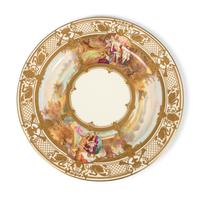 Eleven Dresden Ambrosius Lamm Porcelain Opera Cabinet Plates