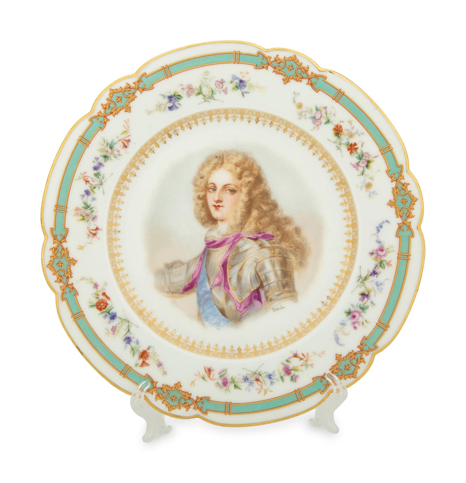 Three Sèvres Style Porcelain Portrait Plates — LATE 19TH/EARLY 20TH CENTURY