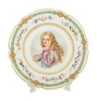 Three Sèvres Style Porcelain Portrait Plates — LATE 19TH/EARLY 20TH CENTURY