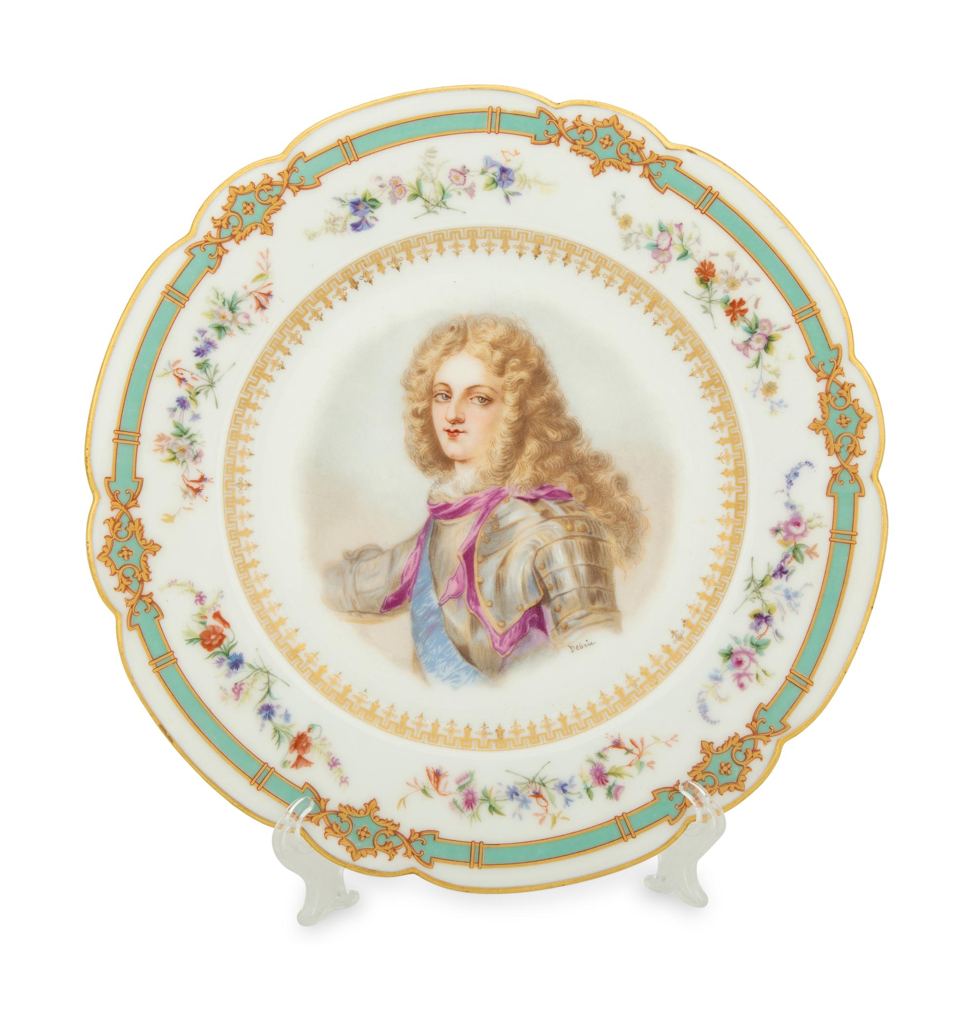 Three Sèvres Style Porcelain Portrait Plates — LATE 19TH/EARLY 20TH CENTURY