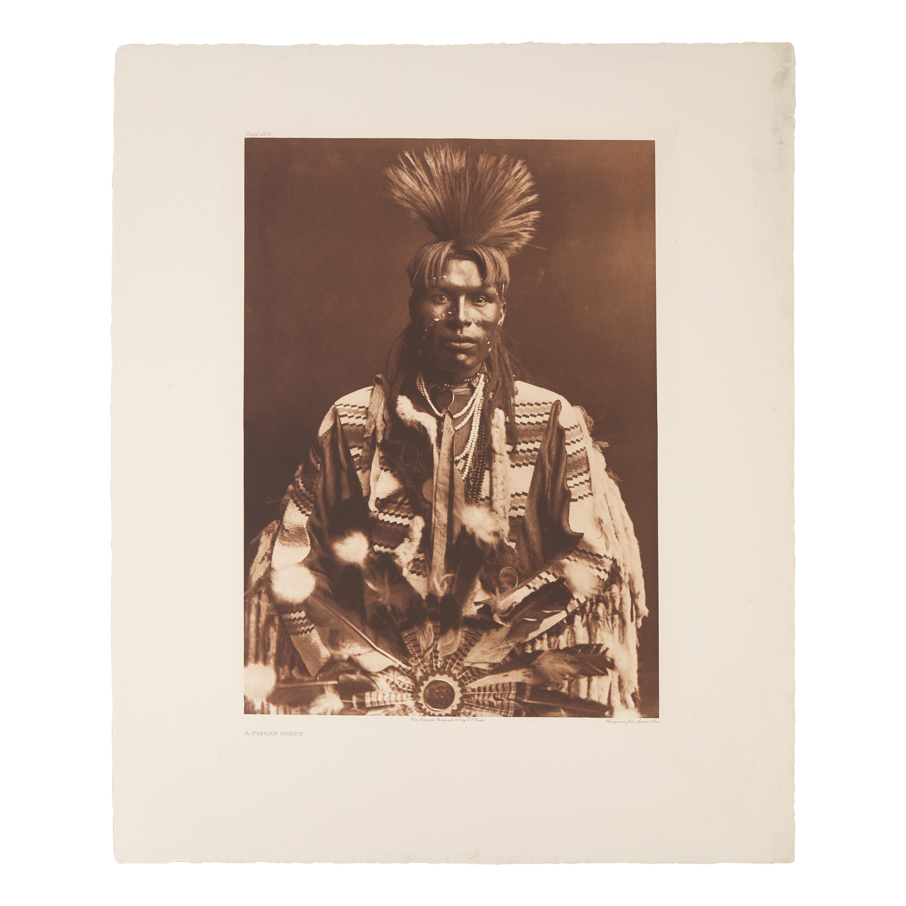Edward Curtis (American, 1868-1952) — Piegan Dandy Plate 208