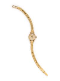 OMEGA, 18K YELLOW GOLD AND DIAMOND WRISTWATCH