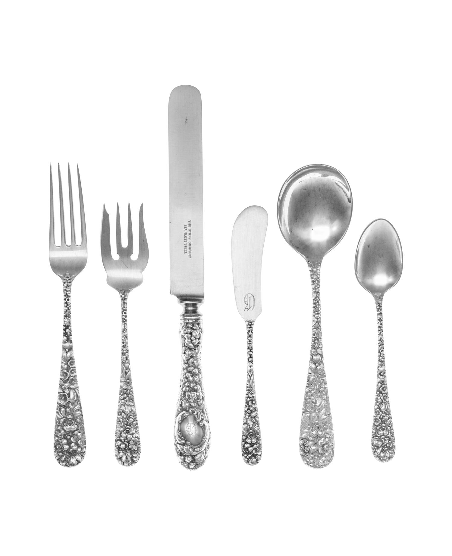 An American Silver Flatware Service