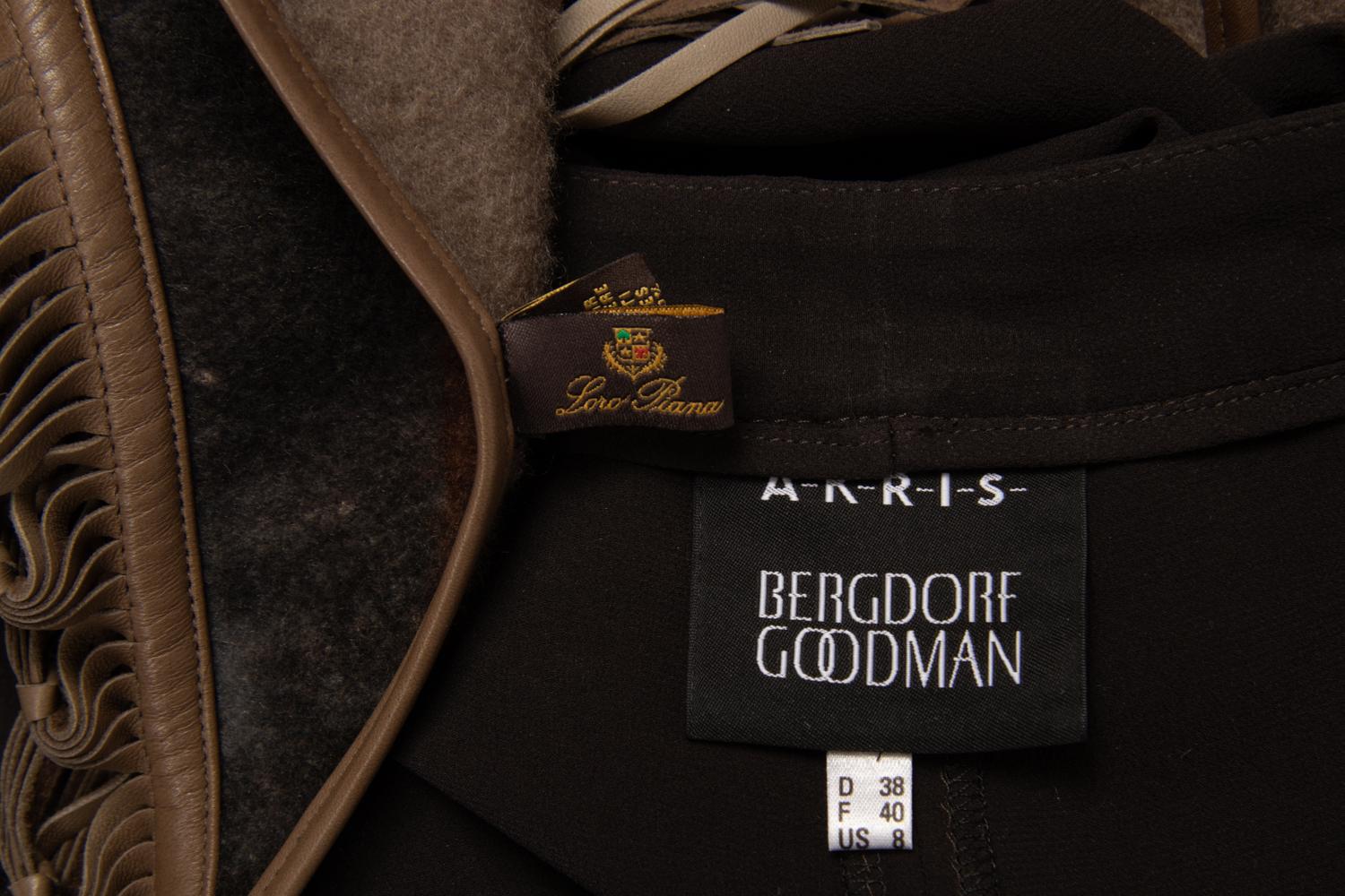 Loro Piana Leather-Trimmed Cashmere Shawl and Akris Three-Piece Ensemble