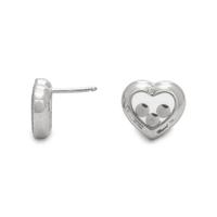 CHOPARD, WHITE GOLD AND DIAMOND 'HAPPY DIAMONDS' STUD EARRINGS