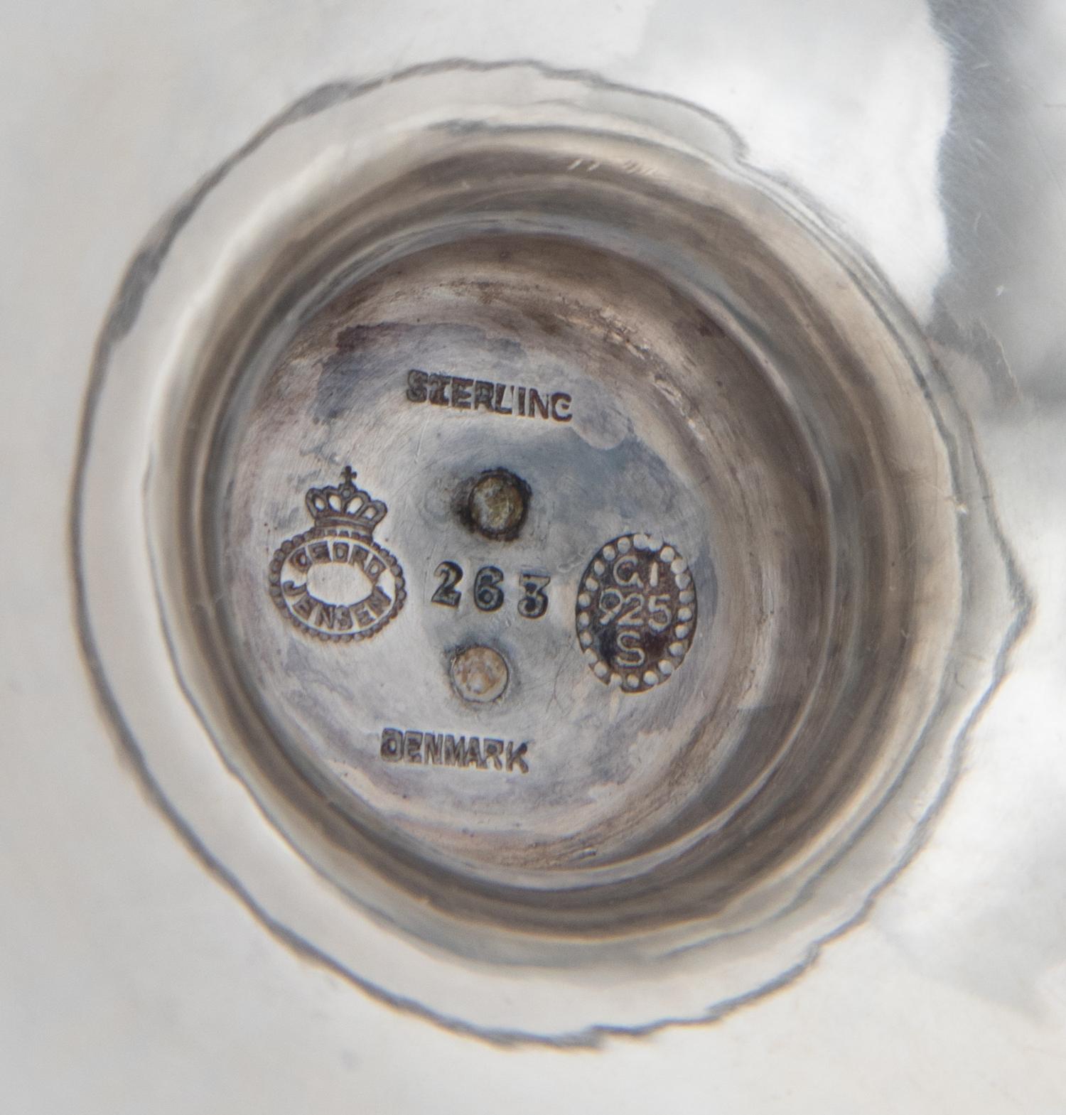 A Pair of Danish Silver Compotes (Item 16 on original listing.)