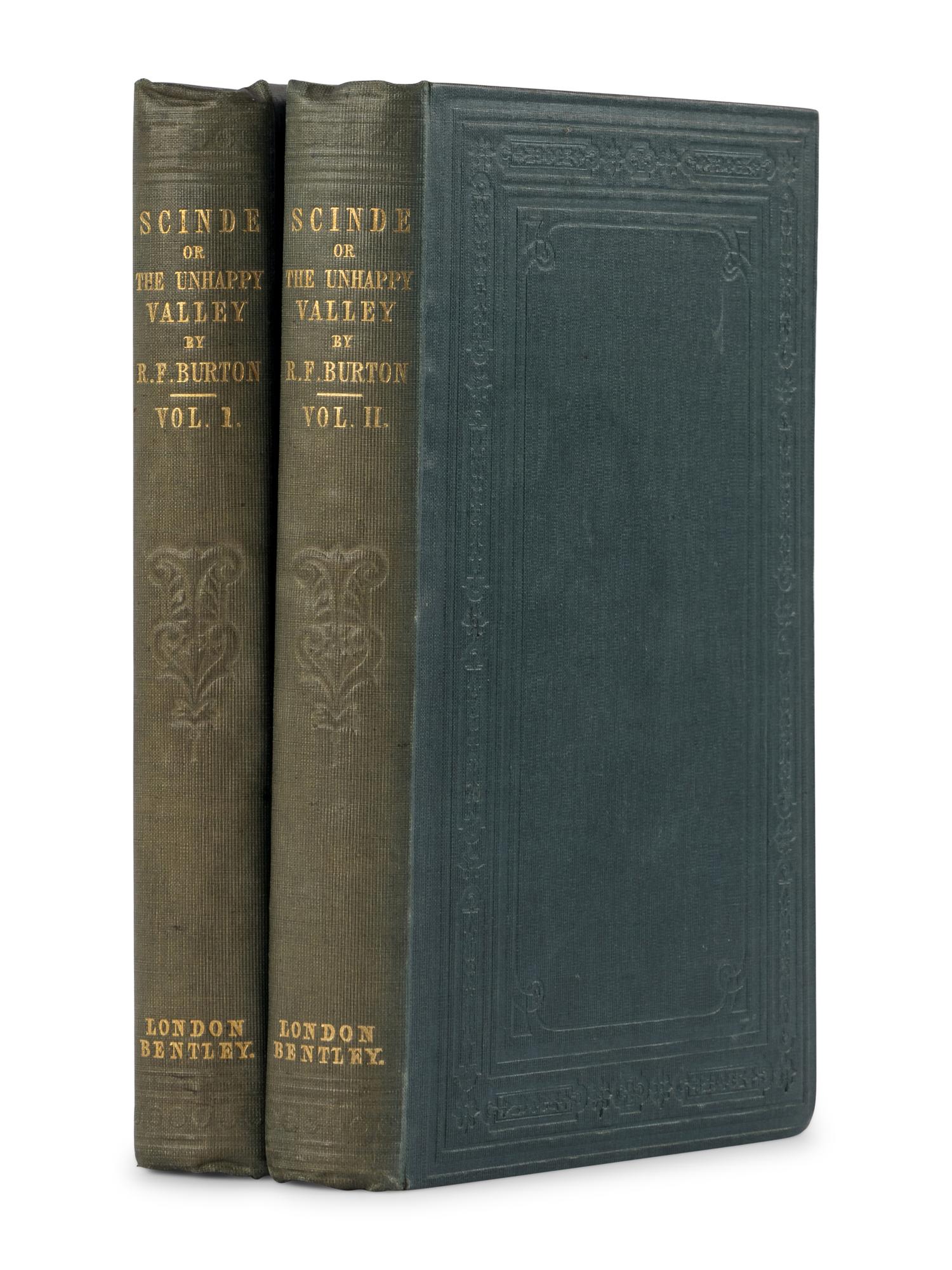 BURTON, Richard Francis, Sir (1821-1890). Scinde; Or, the Unhappy Valley . London: Richard Bentley, 1851.