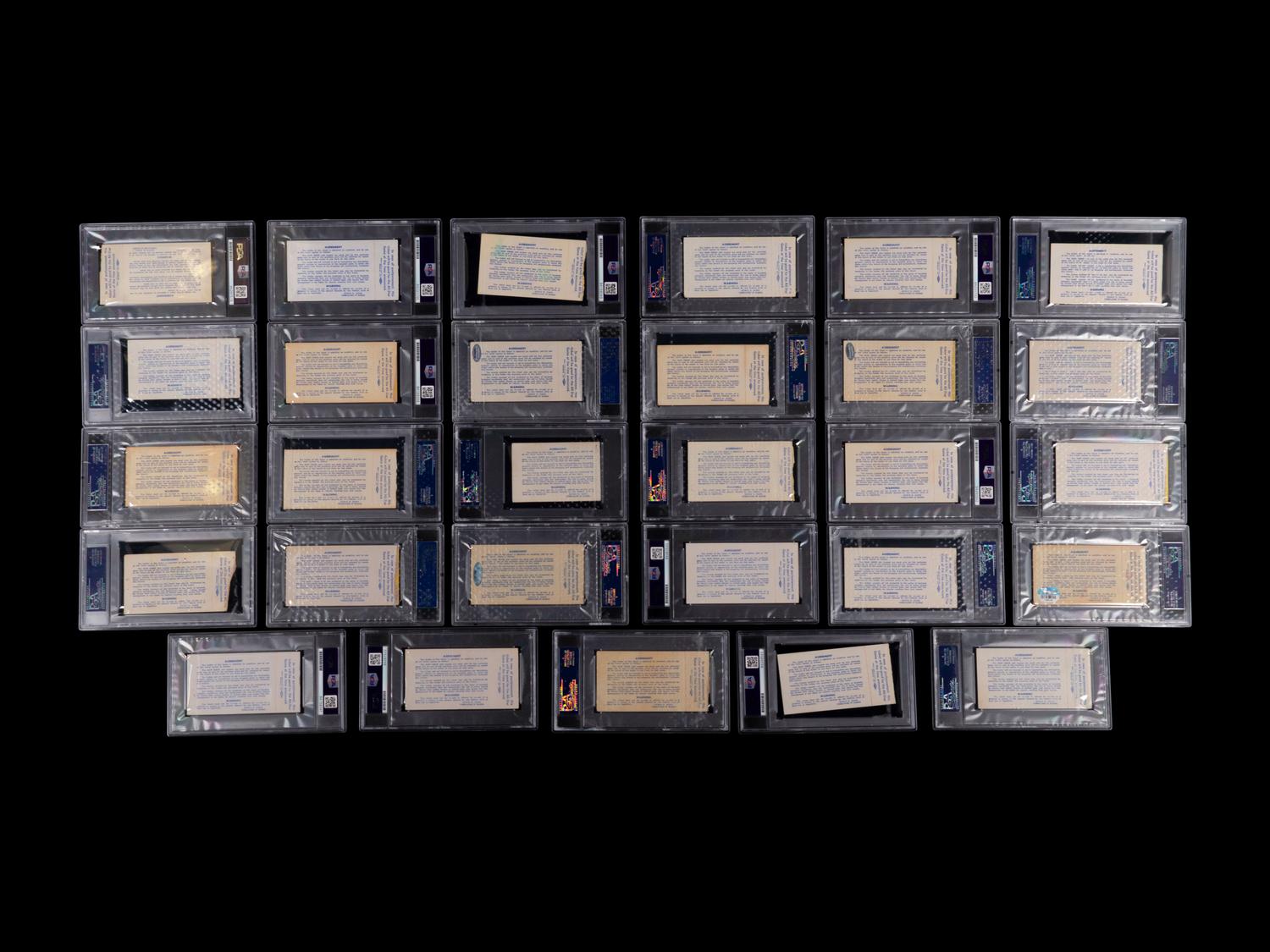 An Exceptional Collection of 29 1971 Major League Baseball All-Star Game Signed Autograph Tickets (PSA Authentic Encapsulated),