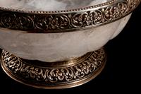 A Silver-Mounted Rock Crystal Bowl