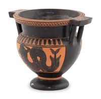 A Greek Style Black-Figured Column-Krater