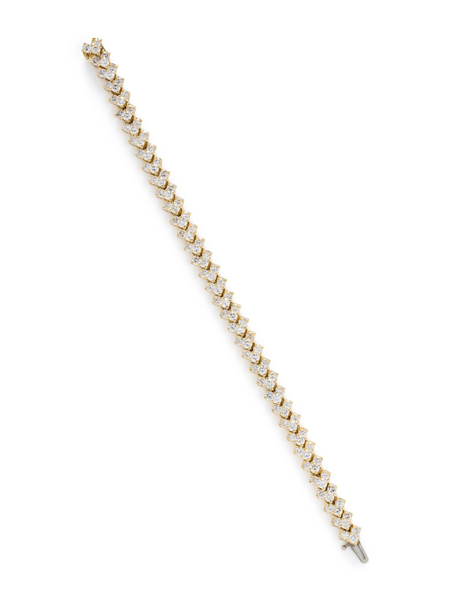 YELLOW GOLD AND DIAMOND BRACELET